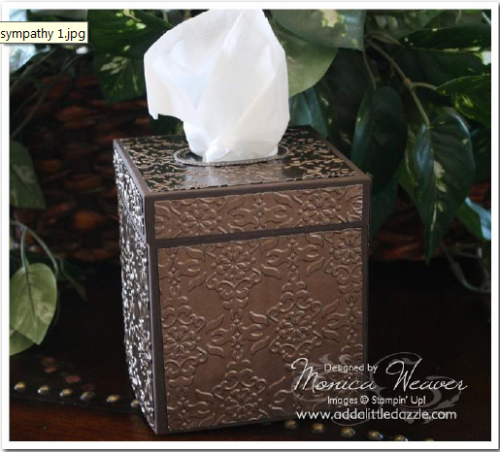 bronze tissue box holder